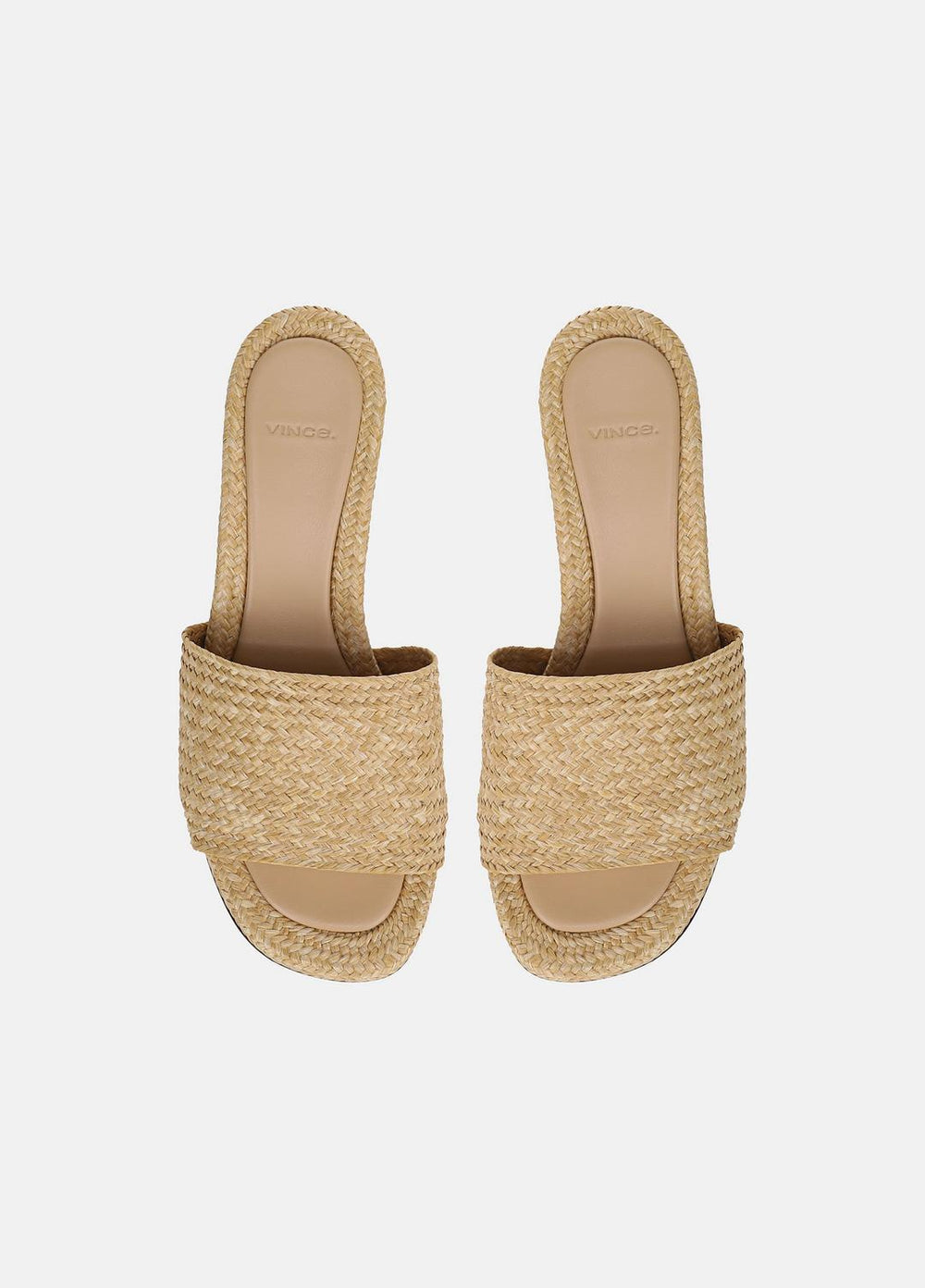 Ariana Raffia Heeled Sandal in Shoes - TOASTED WHEAT