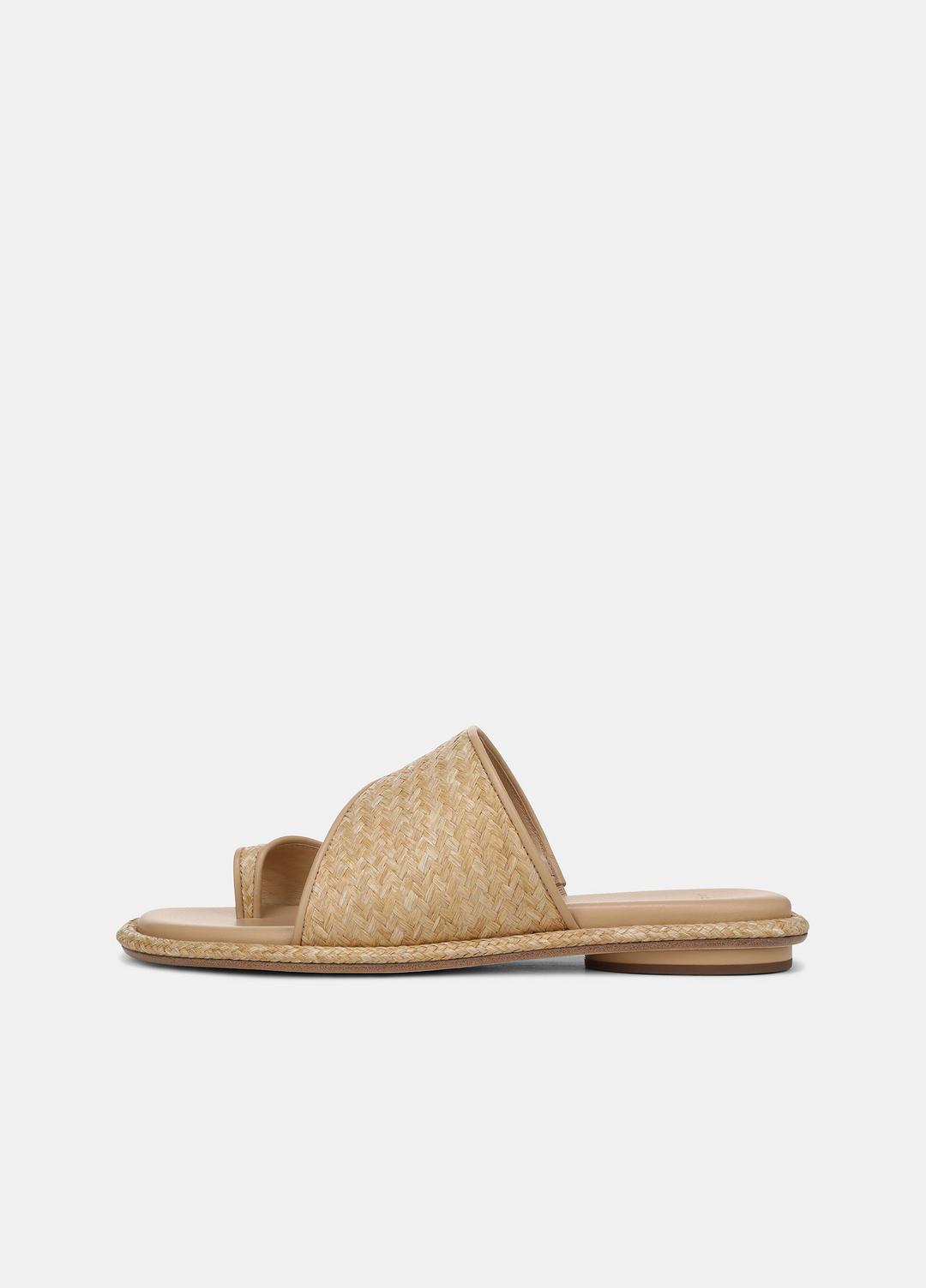 Lukas Raffia Sandal in Shoes - TOASTED WHEAT