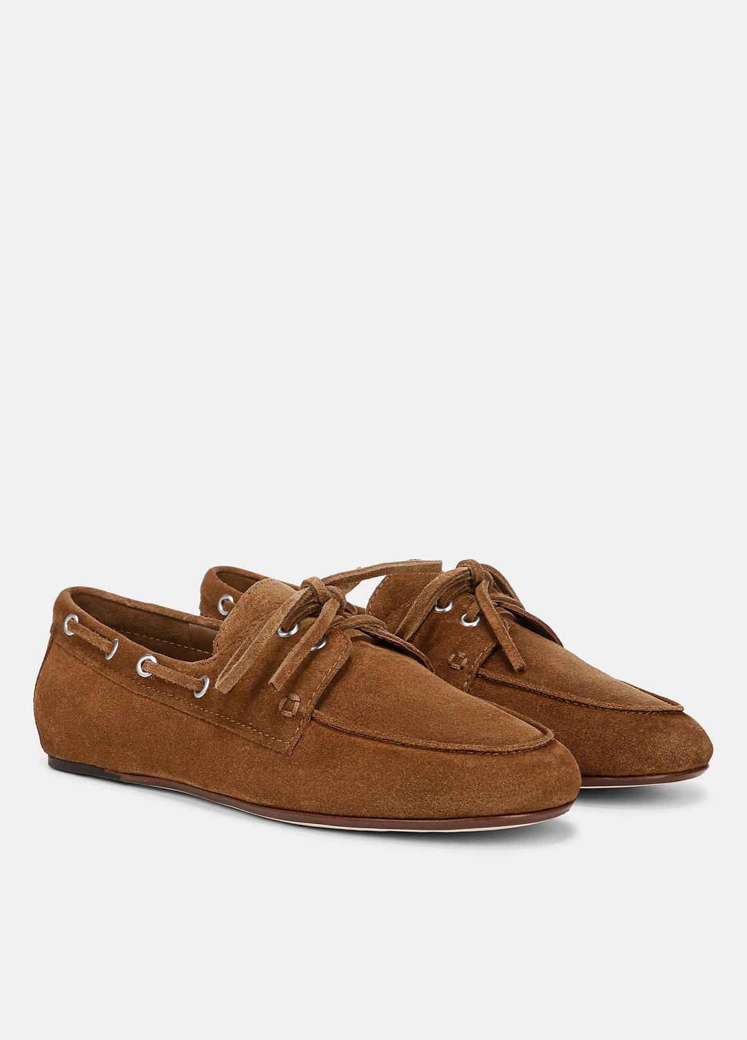 Marin Suede Lace-Up Loafer in Shoes - ELMWOOD