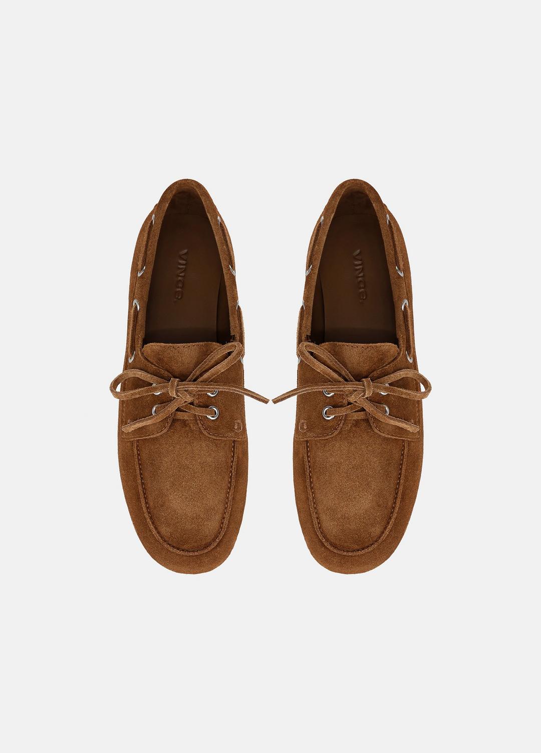 Marin Suede Lace-Up Loafer in Shoes - ELMWOOD
