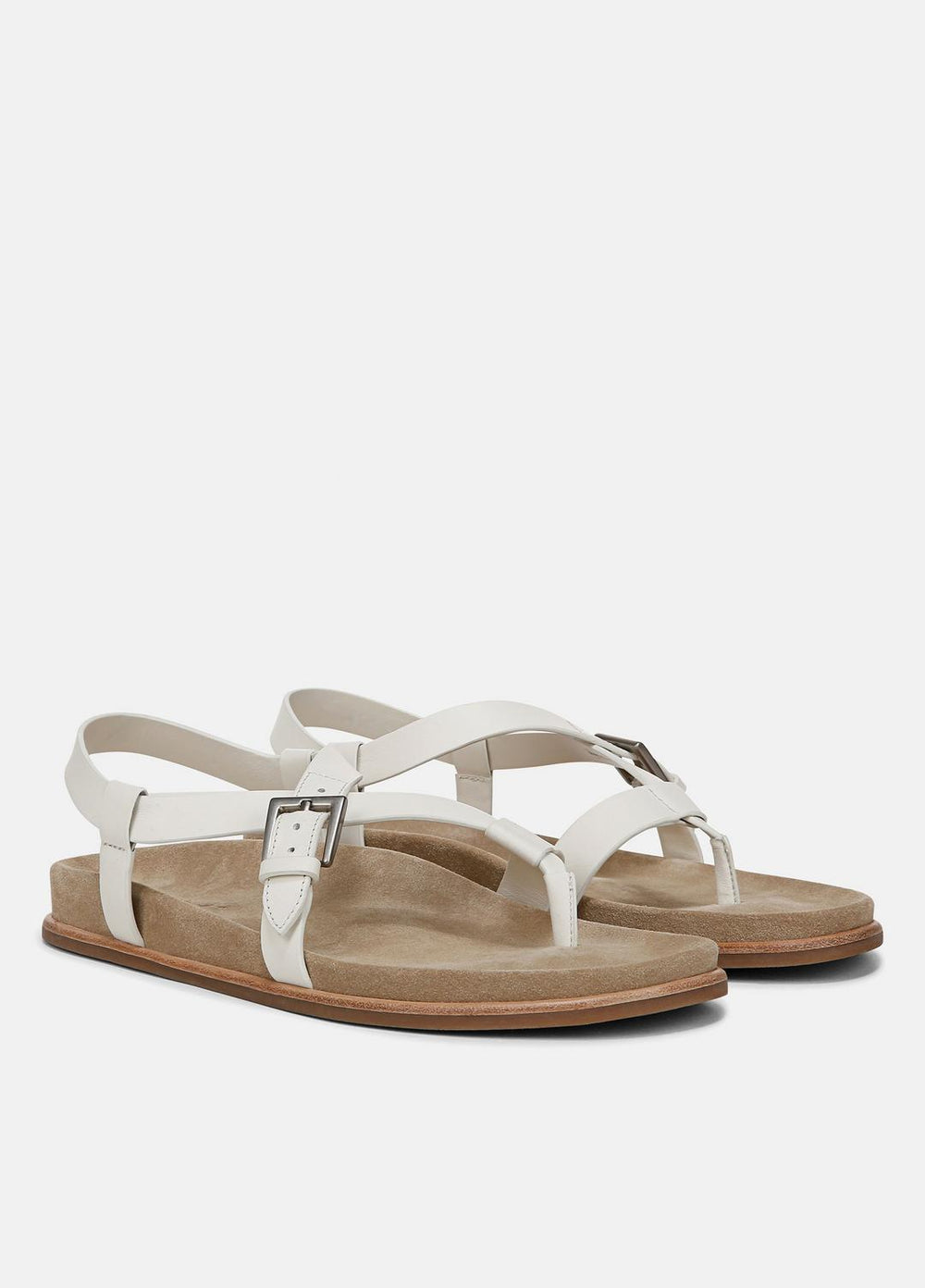 Franca Leather Sandal in Shoes - MILK
