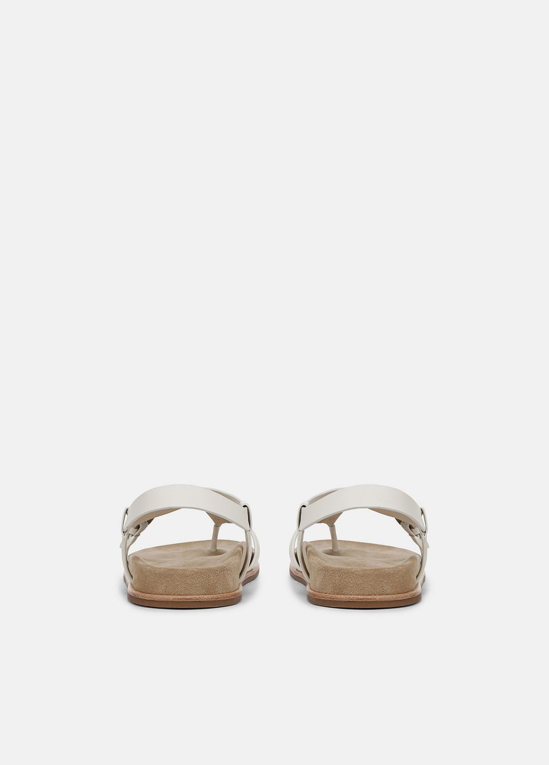 Franca Leather Sandal in Shoes - MILK