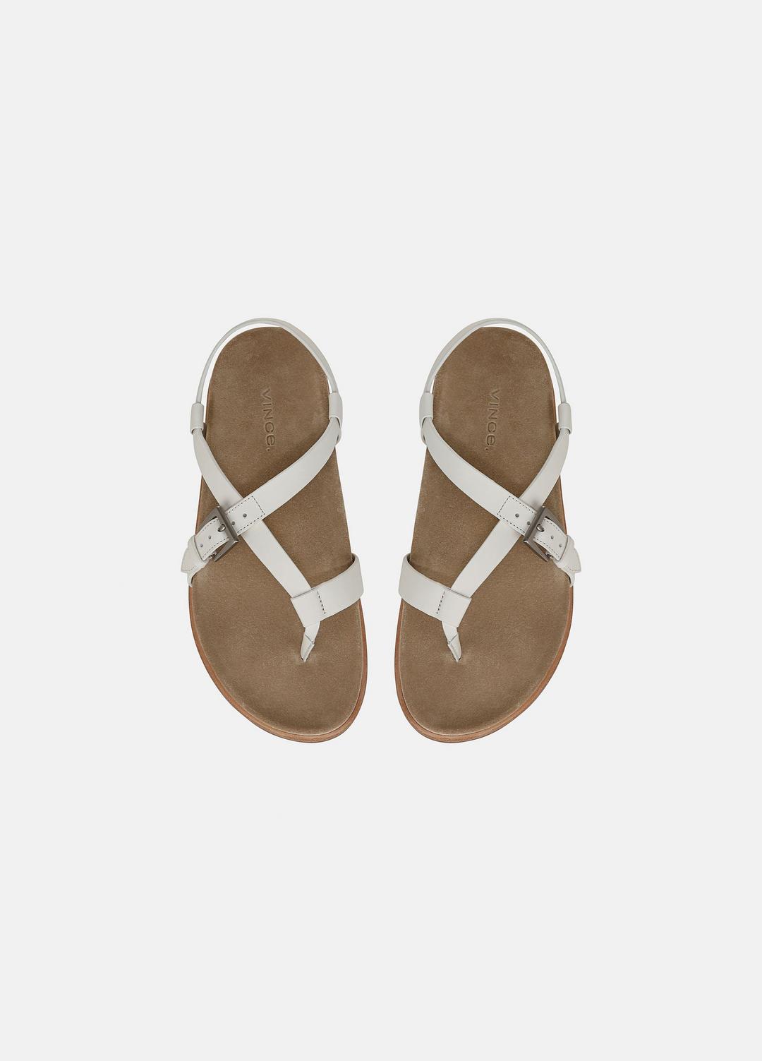 Franca Leather Sandal in Shoes - MILK