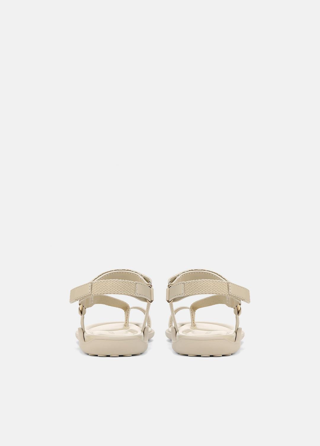 Summer Leather & Canvas Sandal in Shoes - MOONLIGHT
