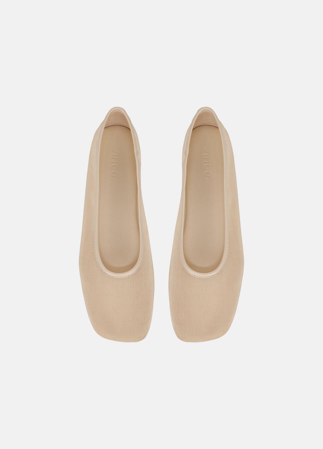 Leah Mesh Flat in Shoes - BIRCH SAND