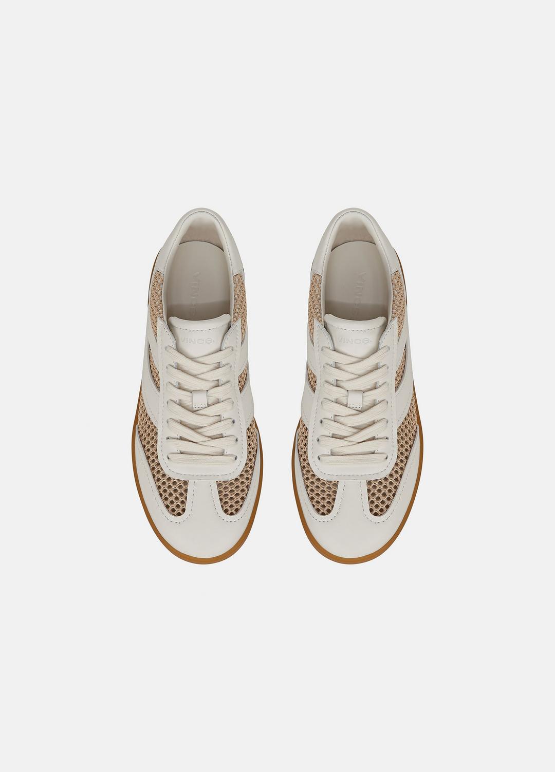 Oasis Netting & Leather Sneaker in Shoes - MILK/MACADEMIA
