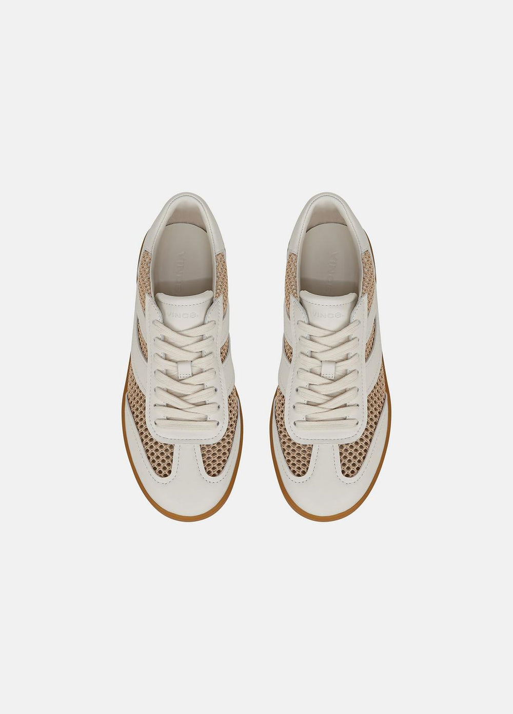 Oasis Netting & Leather Sneaker in Shoes - MILK/MACADEMIA