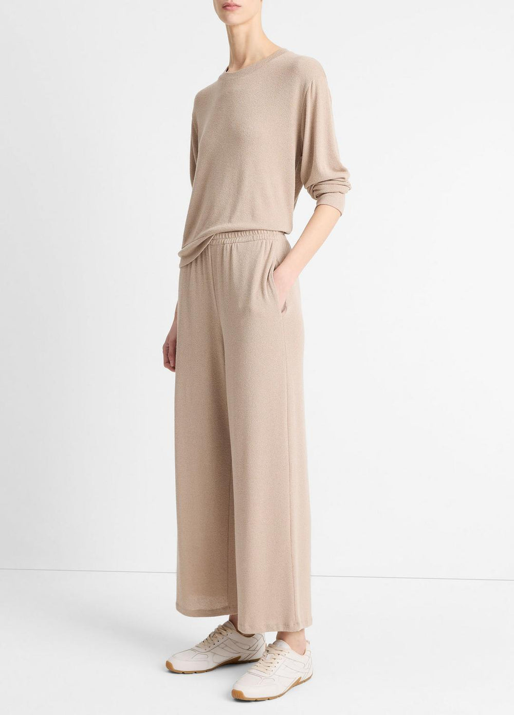 Textured Knit Lounge Pant in Pants & Shorts - SMOKEY QUARTZ