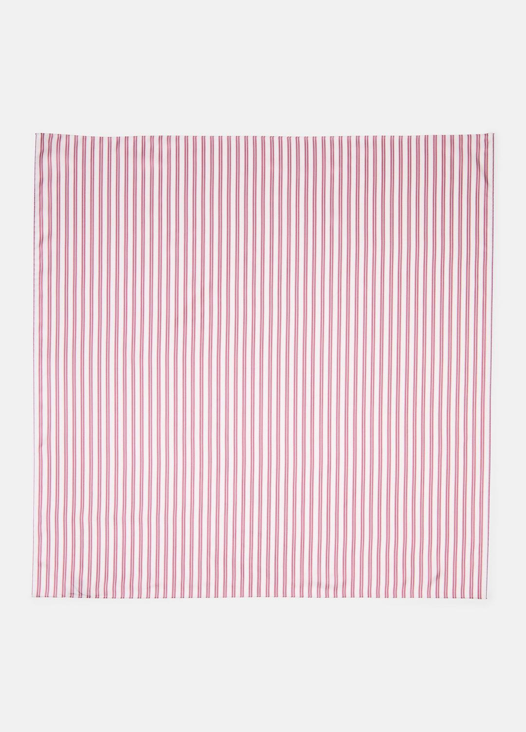 Till Stripe Silk Scarf in Accessories - PEONY WOOD/OFF WHITE
