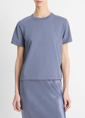 Pima Cotton Crew Neck T-Shirt in Shirts & Tees - MAUVE THISTLE
