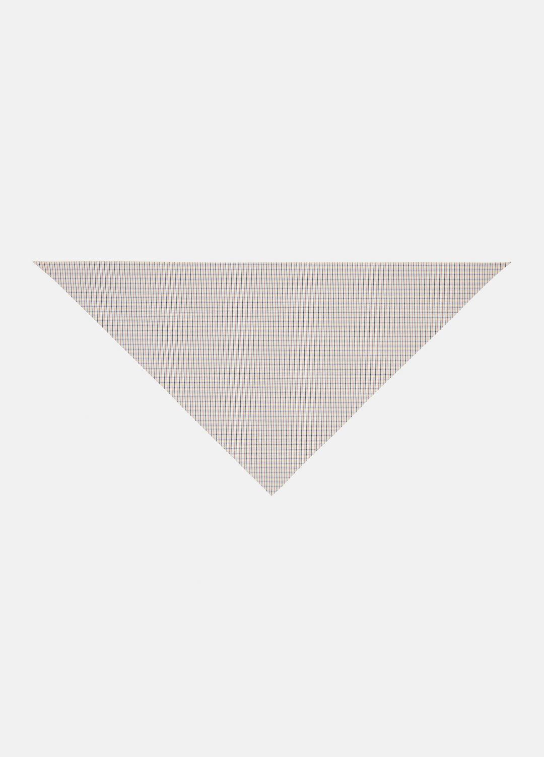 Gardener's Check Cotton Headkerchief in Accessories - STONE/TAN