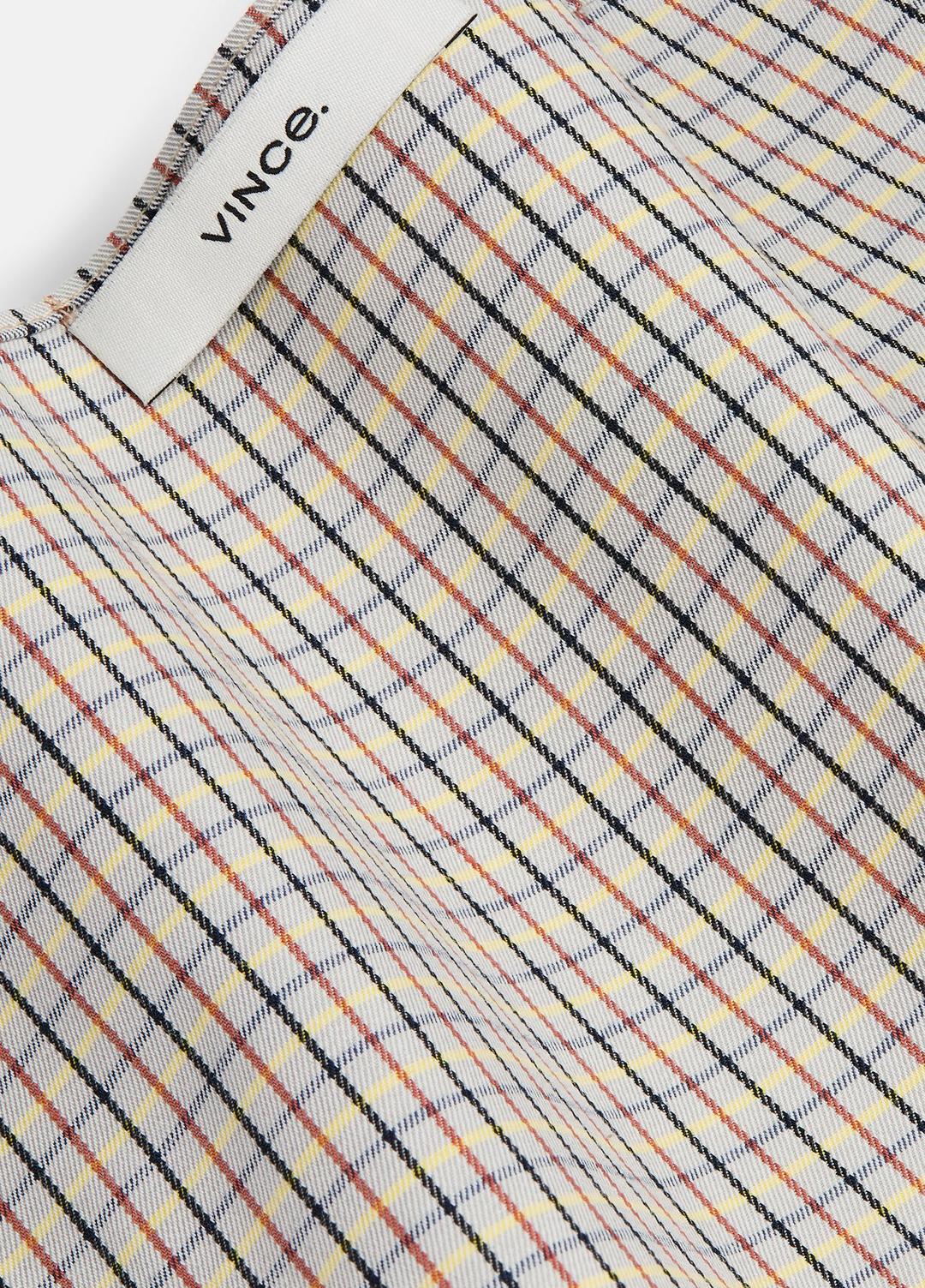 Gardener's Check Cotton Headkerchief in Accessories - STONE/TAN