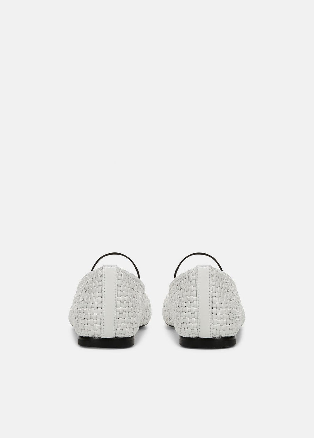Vivian Leather Mary Jane Flat in Shoes - WHITE