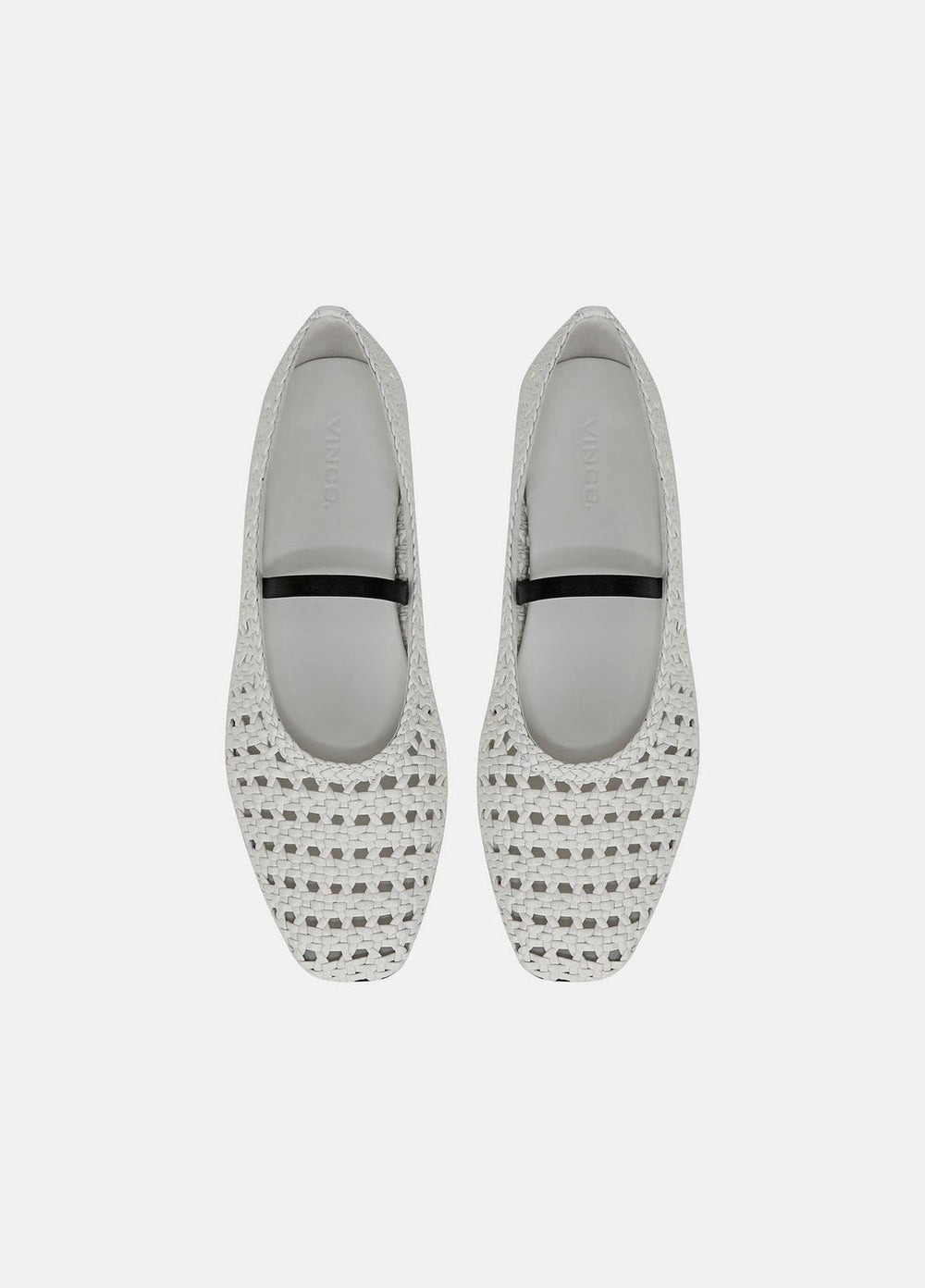 Vivian Leather Mary Jane Flat in Shoes - WHITE