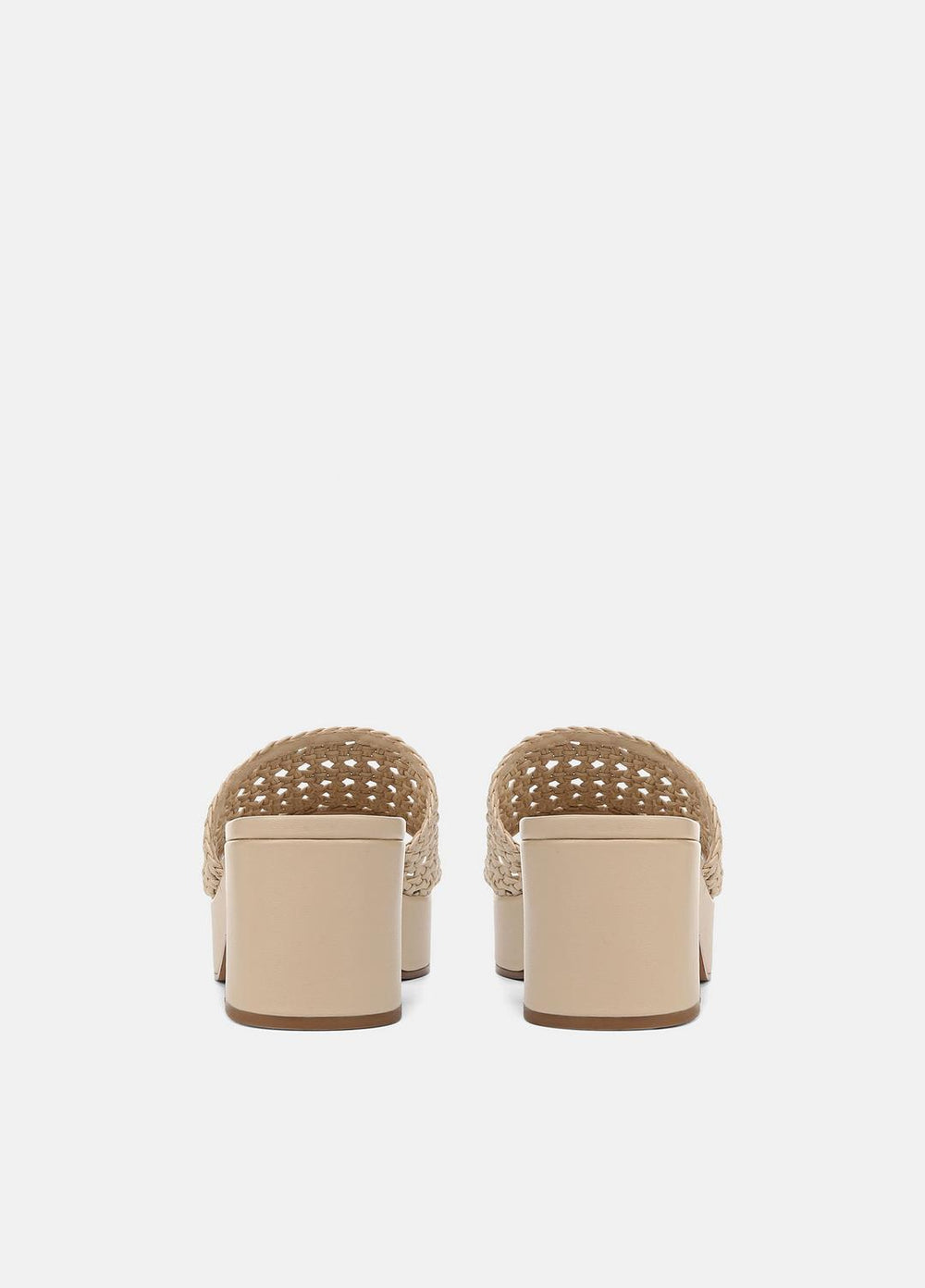 Margo Woven Leather Platform Sandal in Shoes - BIRCH SAND
