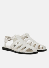Melina Leather Fisherman Sandal in Shoes - MILK
