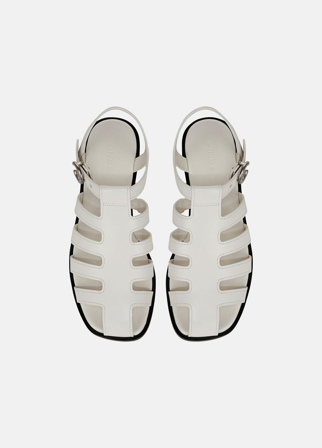 Melina Leather Fisherman Sandal in Shoes - MILK