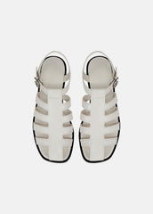 Melina Leather Fisherman Sandal in Shoes - MILK