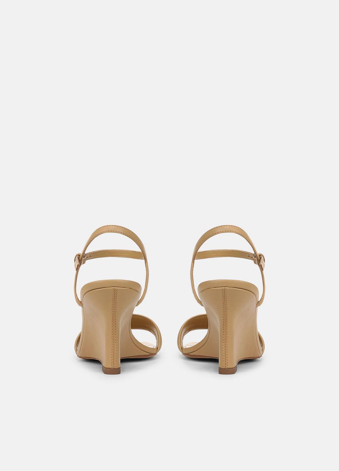 Prema Leather Wedge Sandal in Shoes - LIGHT SABLE