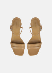 Prema Leather Wedge Sandal in Shoes - LIGHT SABLE