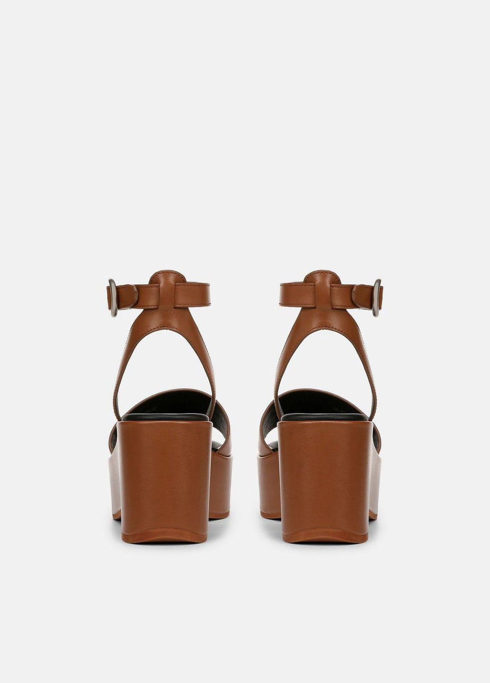 Phillipa Leather Platform Sandal in Shoes - SEQUOIA BROWN