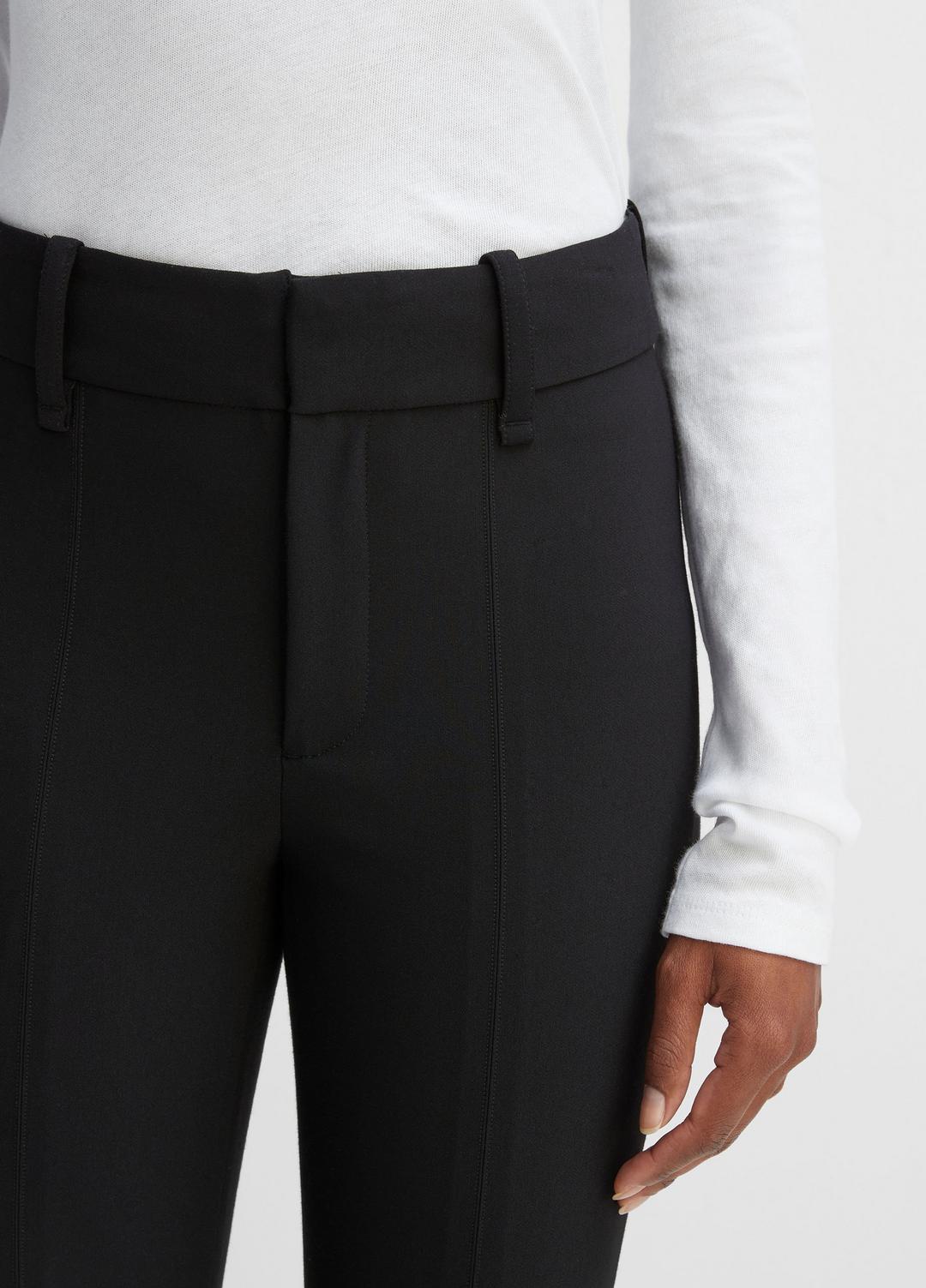 High Rise Cigarette Pant in Pants & Shorts - BLACK