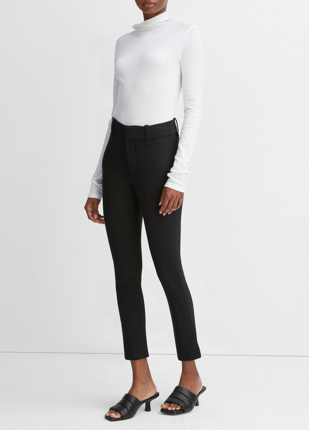 High Rise Cigarette Pant in Pants & Shorts - BLACK