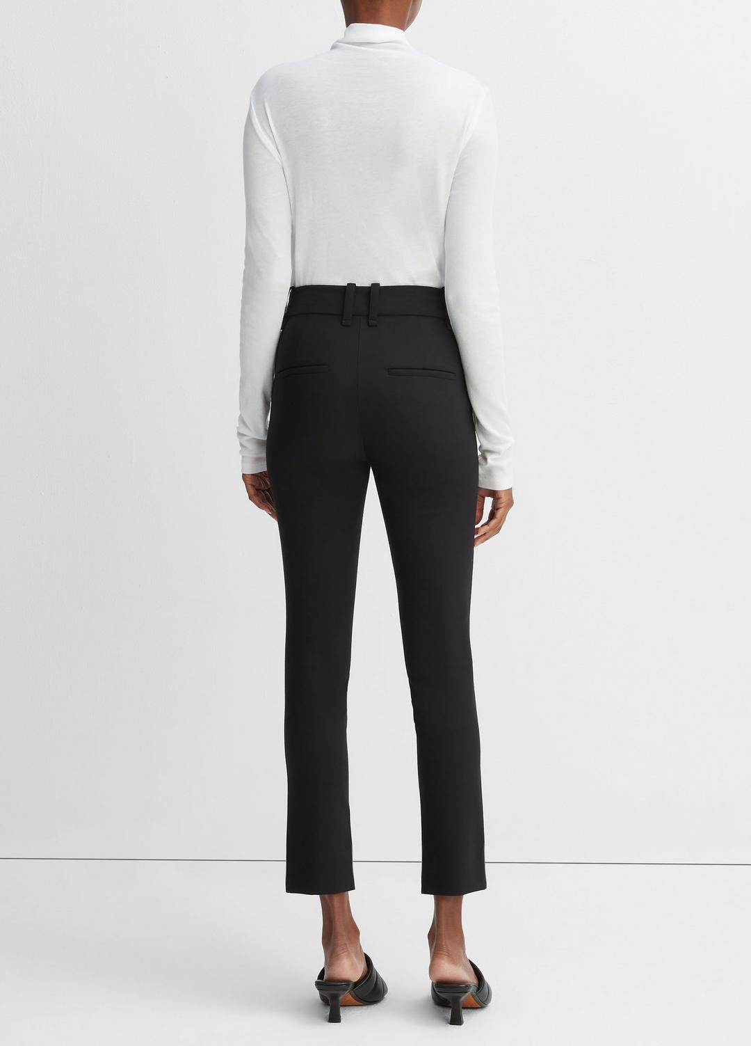 High Rise Cigarette Pant in Pants & Shorts - BLACK