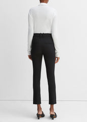 High Rise Cigarette Pant in Pants & Shorts - BLACK