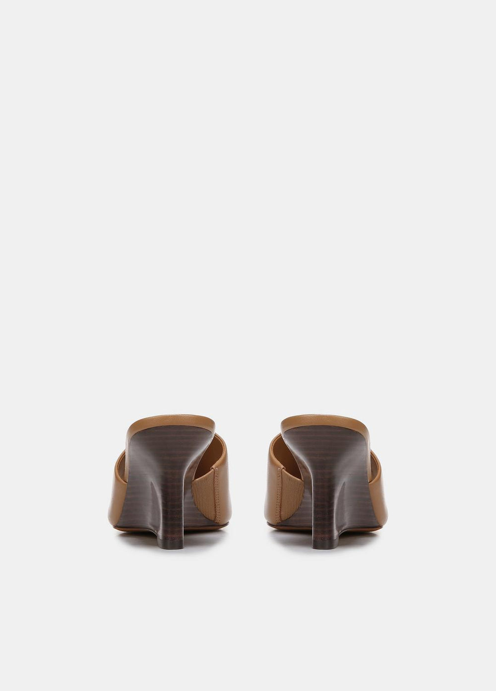 Pia Leather Wedge Sandal in Shoes - TAN