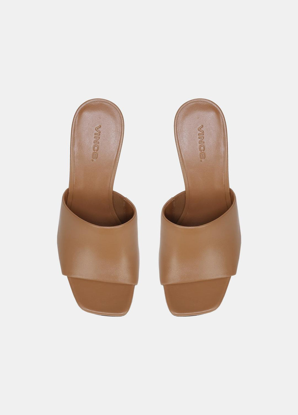 Pia Leather Wedge Sandal in Shoes - TAN