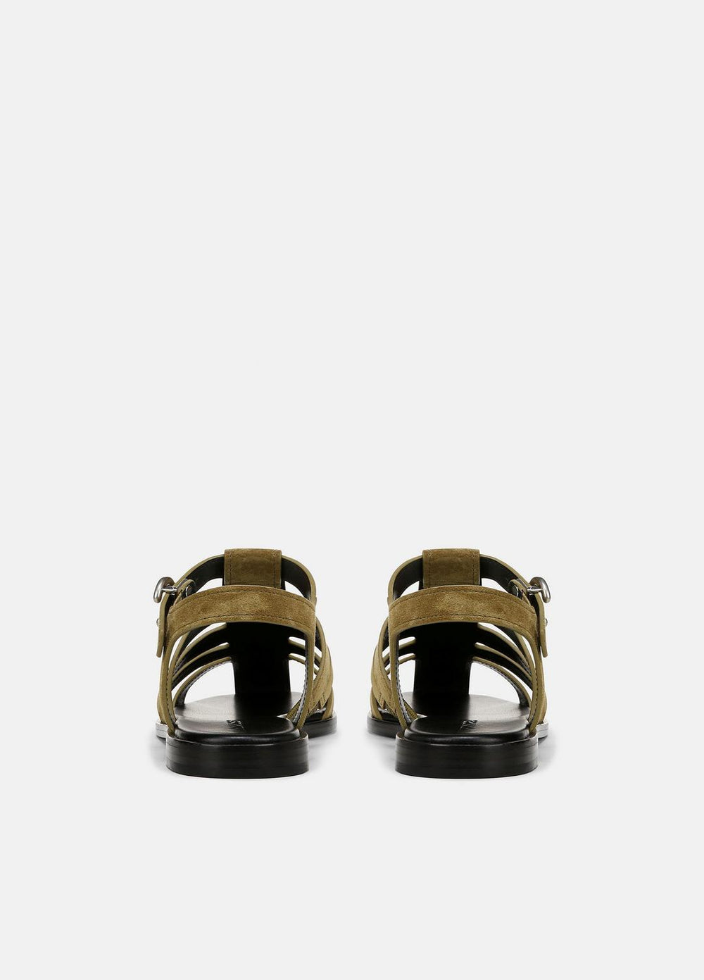 Melina Suede Fisherman Sandal in Shoes - OLIVE WOOD