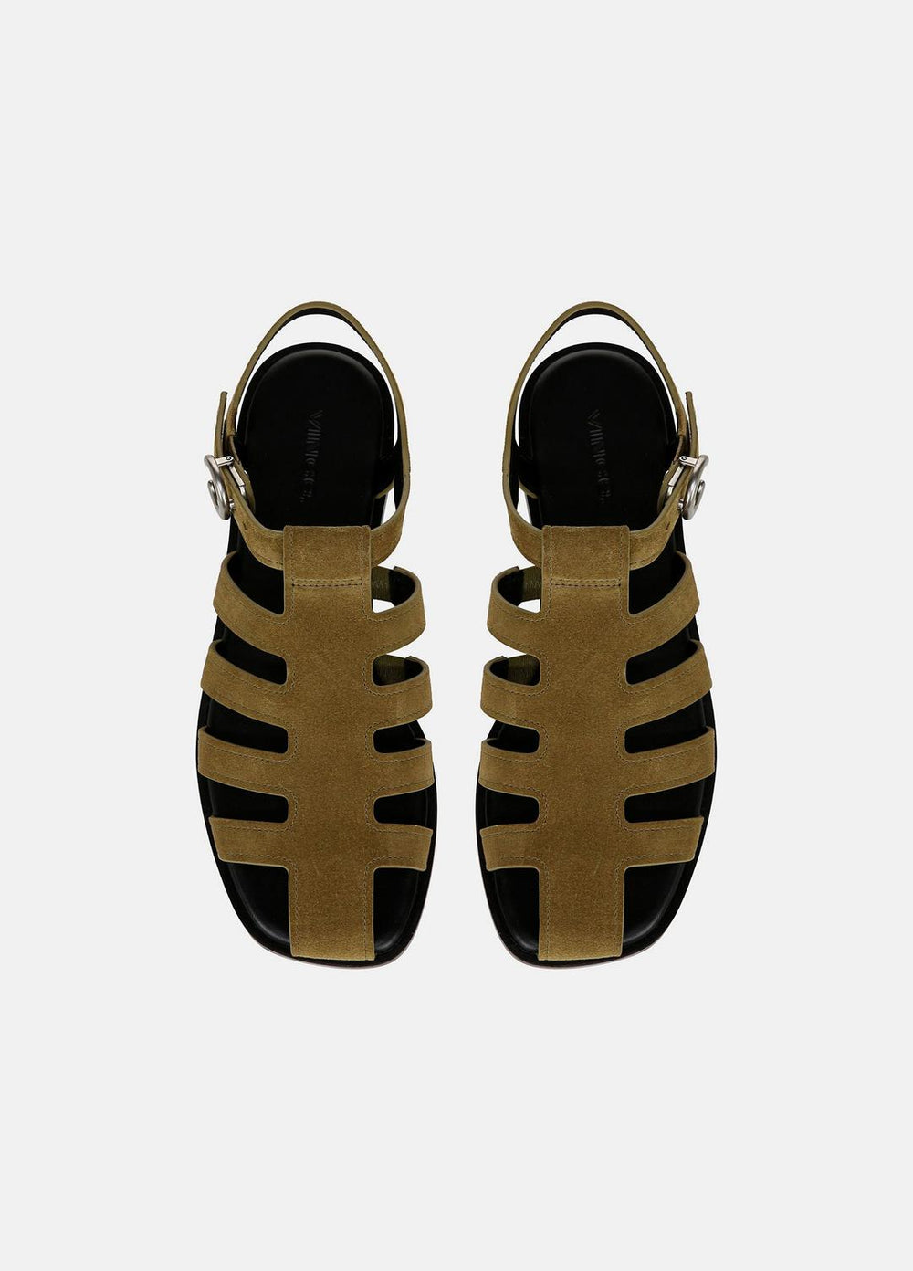 Melina Suede Fisherman Sandal in Shoes - OLIVE WOOD