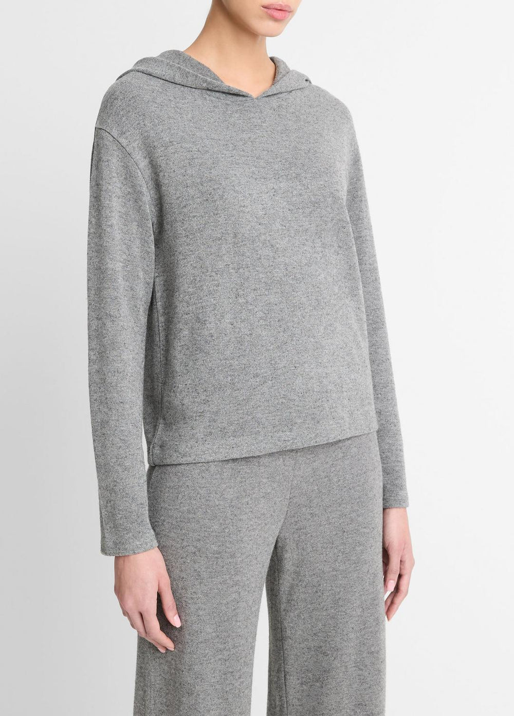 Cozy Long-Sleeve Hoodie in Shirts & Tees - DARK HEATHER GREY