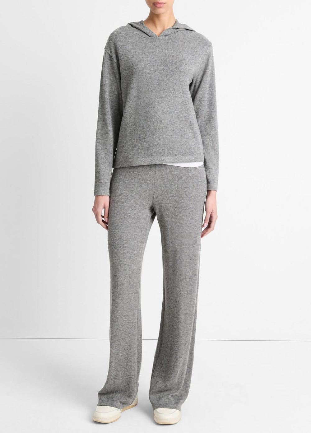 Cozy Long-Sleeve Hoodie in Shirts & Tees - DARK HEATHER GREY