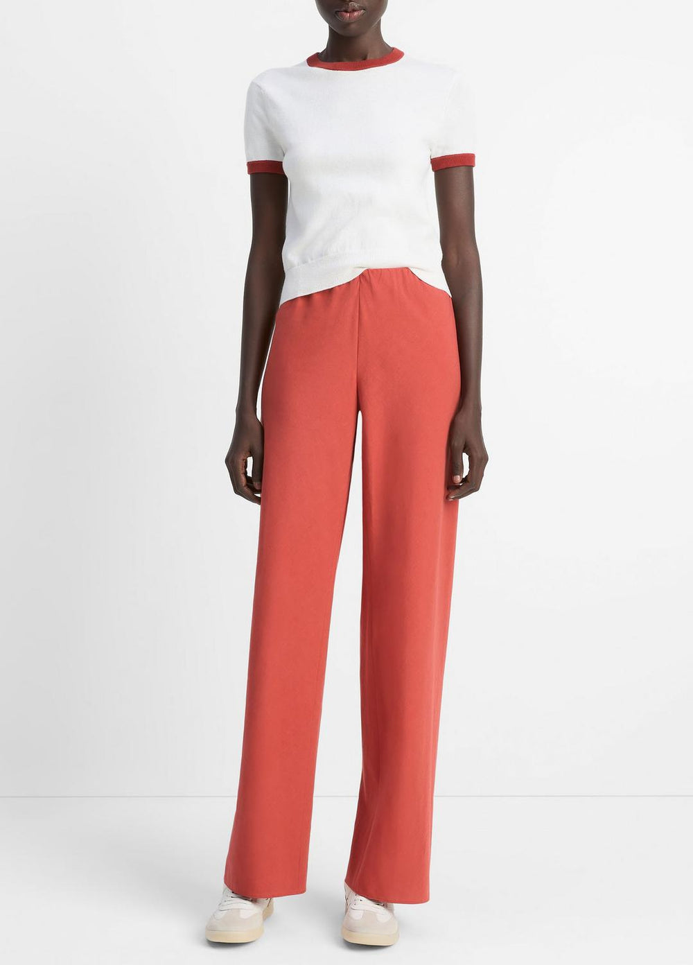 Cotton-Blend High-Waist Bias Pant in Pants & Shorts - TERRA